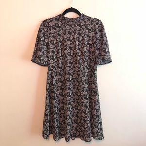 H&M Black and White Flower Dress